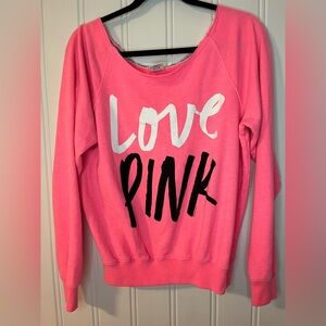 LOVE PINK Graphic Sweatshirt - Hot Pink